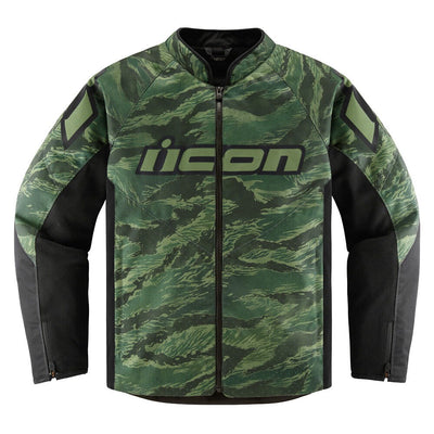 Icon Hooligan CE Jacket - Tiger's Blood Green